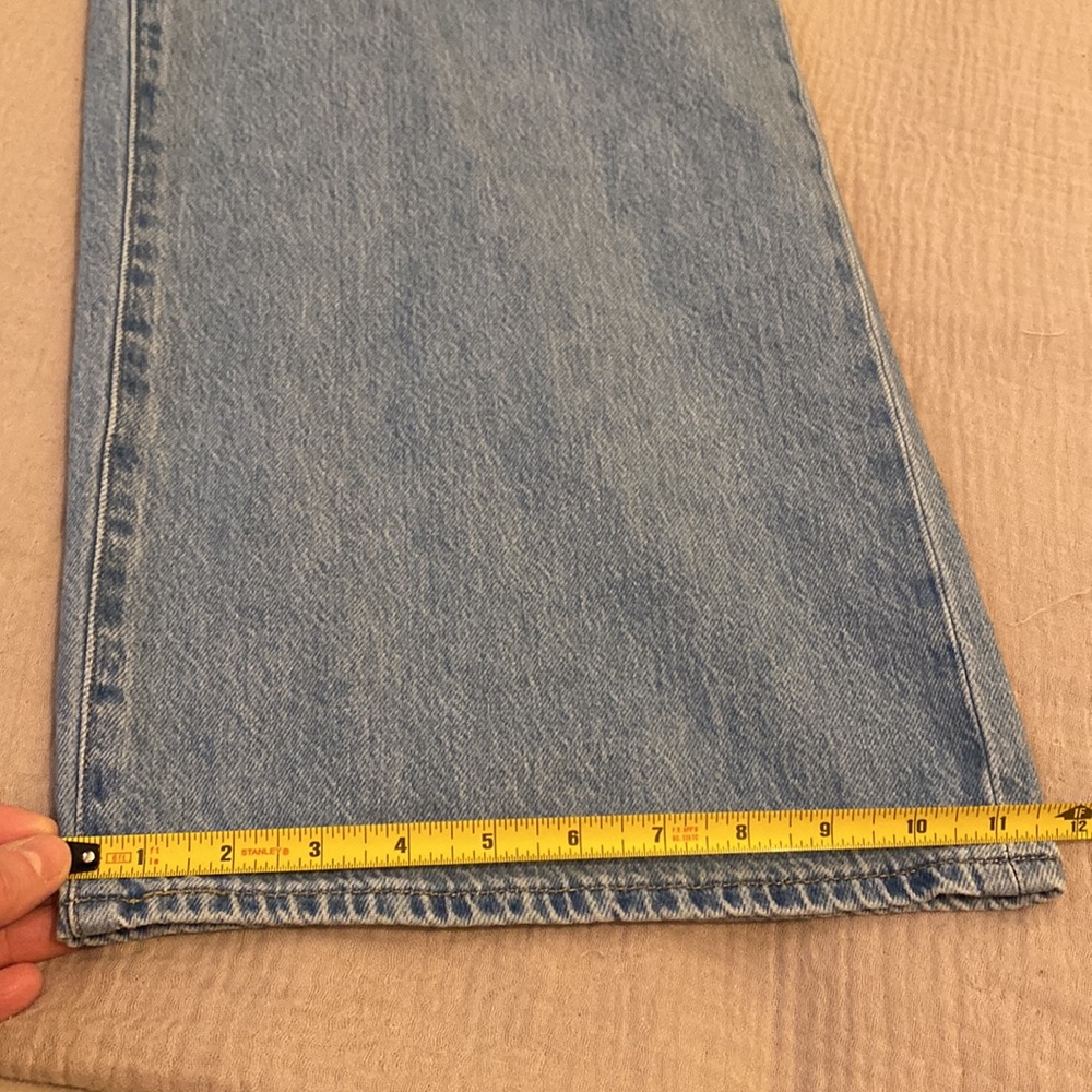 LEVI’S XL STRAIGHT Classic Blue Wide-Leg Women Premium Jeans. Size W28  L31 - Picture 11 of 12